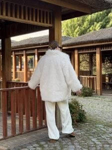 Premium Astarlı Kürk orta beyaz