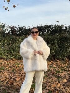 Premium Astarlı Kürk orta beyaz