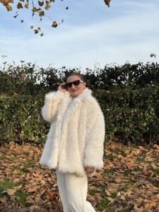 Premium Astarlı Kürk orta beyaz