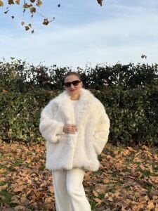 Premium Astarlı Kürk orta beyaz