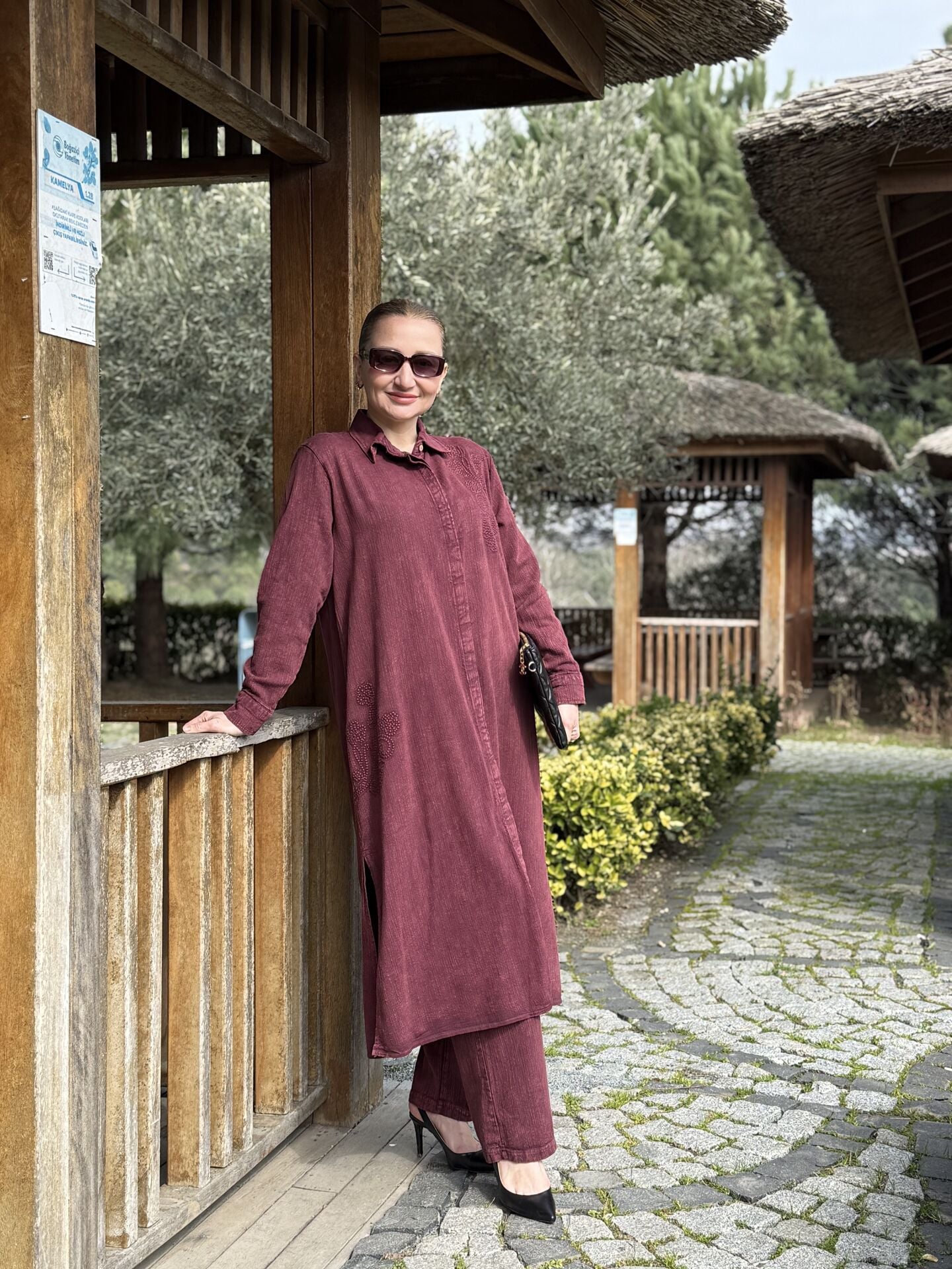 A.akay Nakışlı Takım(6021) Bordo