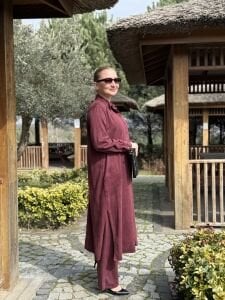 A.akay Nakışlı Takım(6021) Bordo