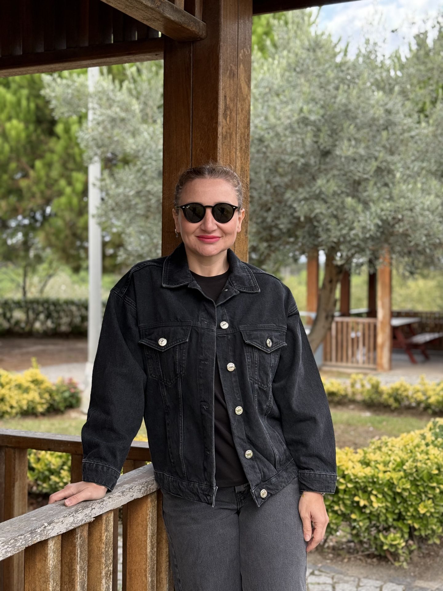 Oversize Orijinal marka Siyah kot ceket