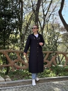 A.Akay 3002 Kapitone Kap-Trenç SİYAH