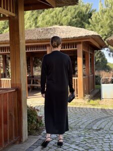 A.akay İpek Oysho Tokalı elbise Siyah