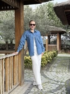 Orjinal Levis Unisex kot gömlek mavi