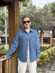 Orjinal Levis Unisex kot gömlek mavi