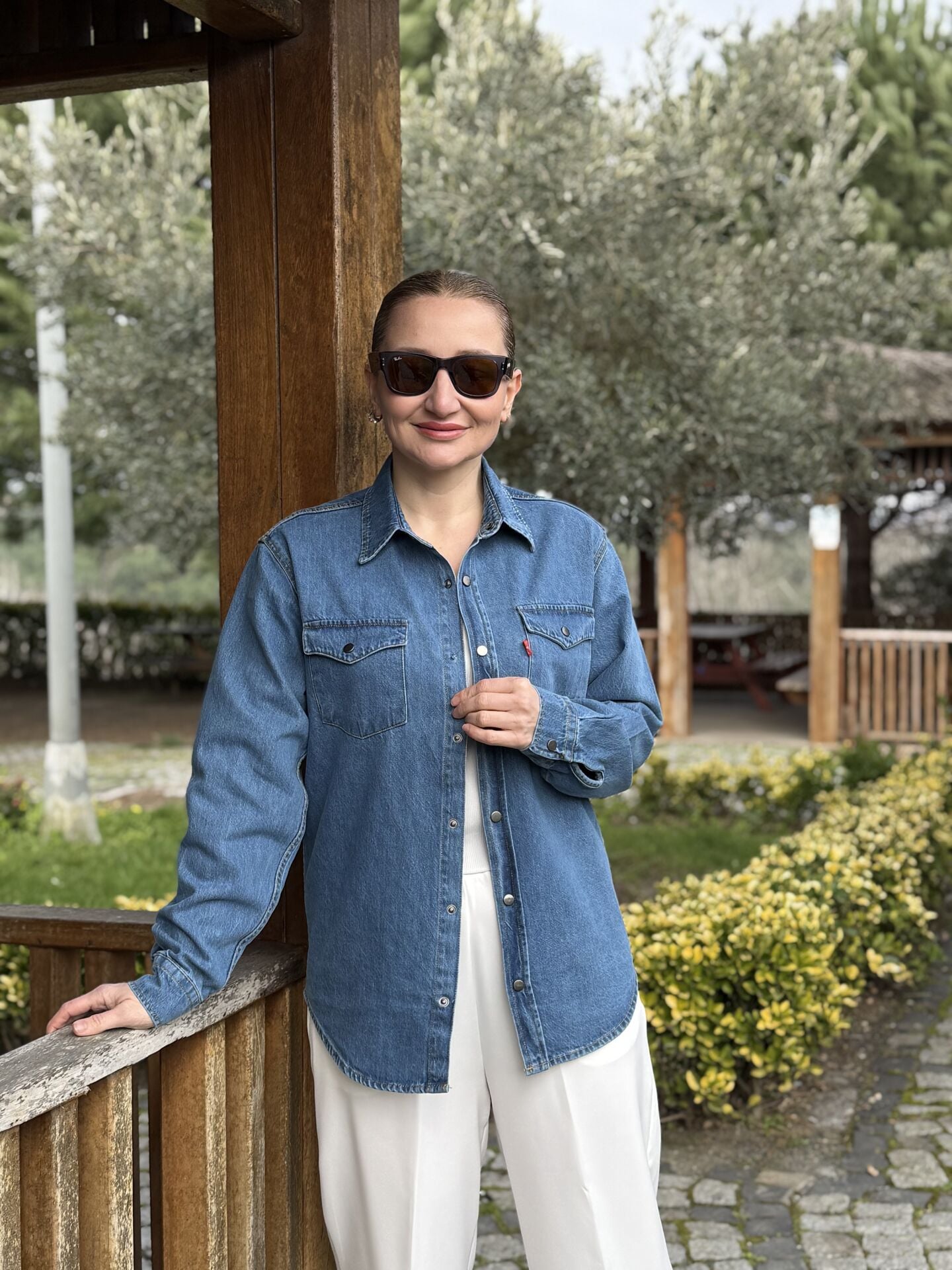 Orjinal Levis Unisex kot gömlek mavi