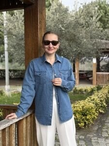 Orjinal Levis Unisex kot gömlek mavi