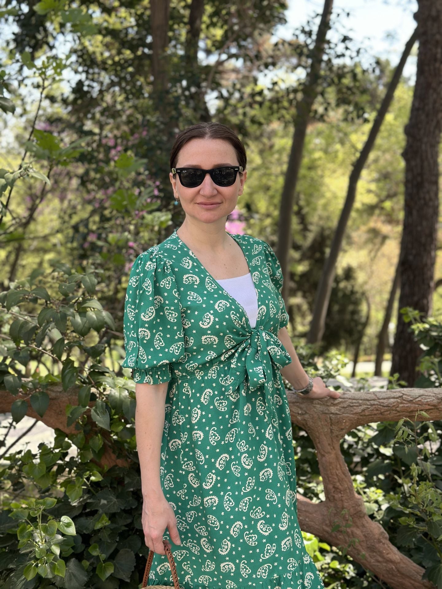 Yasmin VİSKON Elbise yeşil