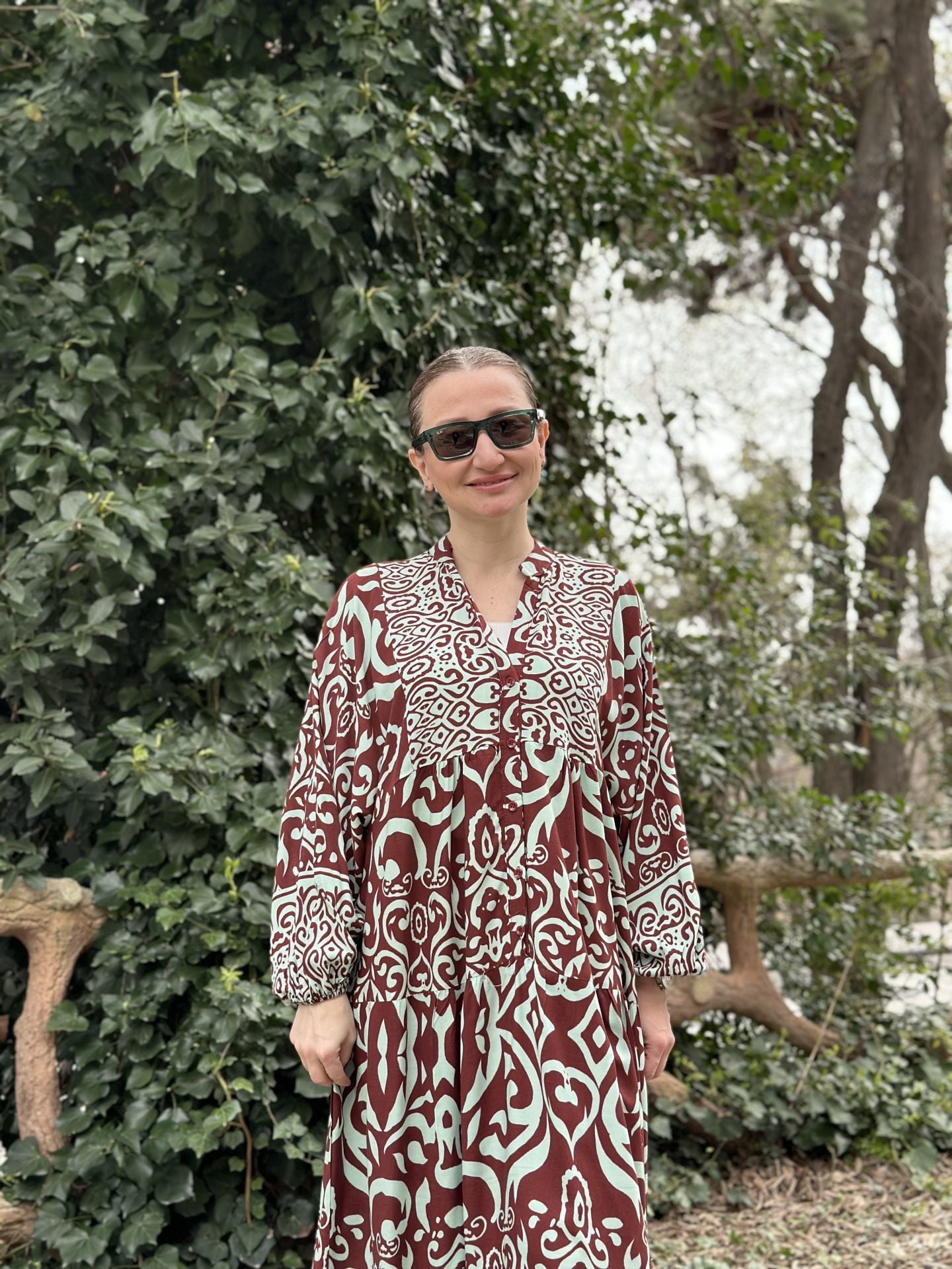 Belmondo viskon Turkuaz-KahveELENA Katleya