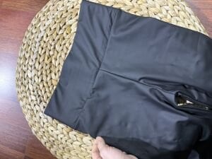 İçi şardonlu deri tayt mat siyah