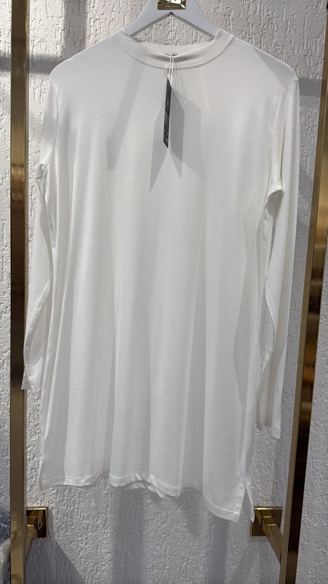 A.akay Uzun kol basic tişört Beyaz