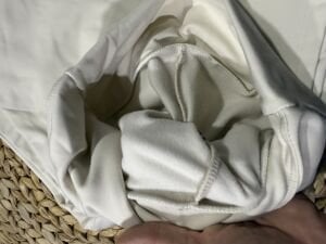 İçi polar bol paça tayt krem