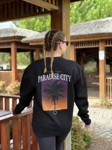 Orjinal marka Paradise City sweat siyah