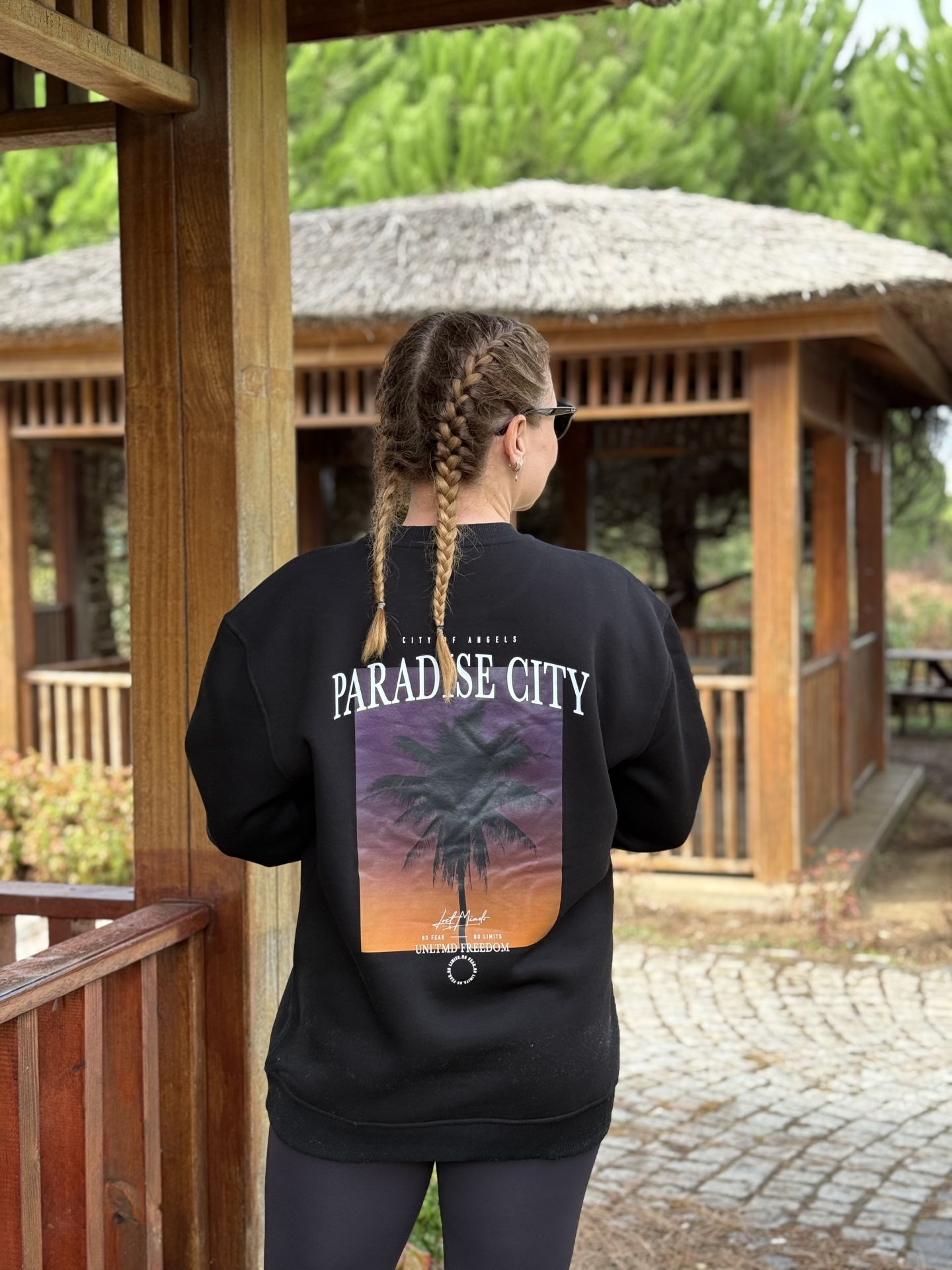 Orjinal marka Paradise City sweat siyah