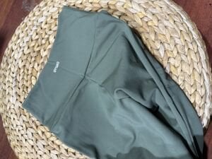 İçi polar bol paça tayt haki