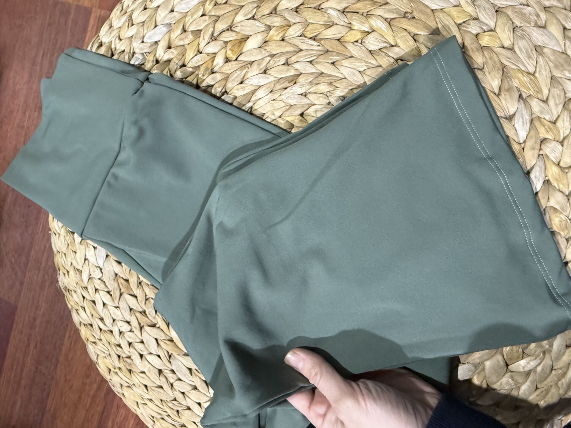 İçi polar bol paça tayt haki