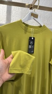 A.akay Uzun kol basic tişört Yağyeşili