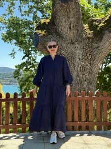 Polo Brode Patlı tensel elbise Lacivert