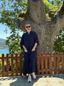 Polo Brode Patlı tensel elbise Lacivert