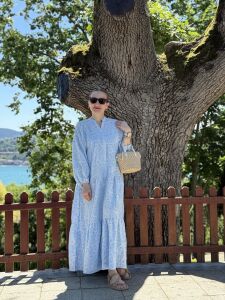 Polo Brode Patlı tensel elbise Bebe mavisi