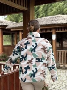 Çok renkli ava polar sweatshirt