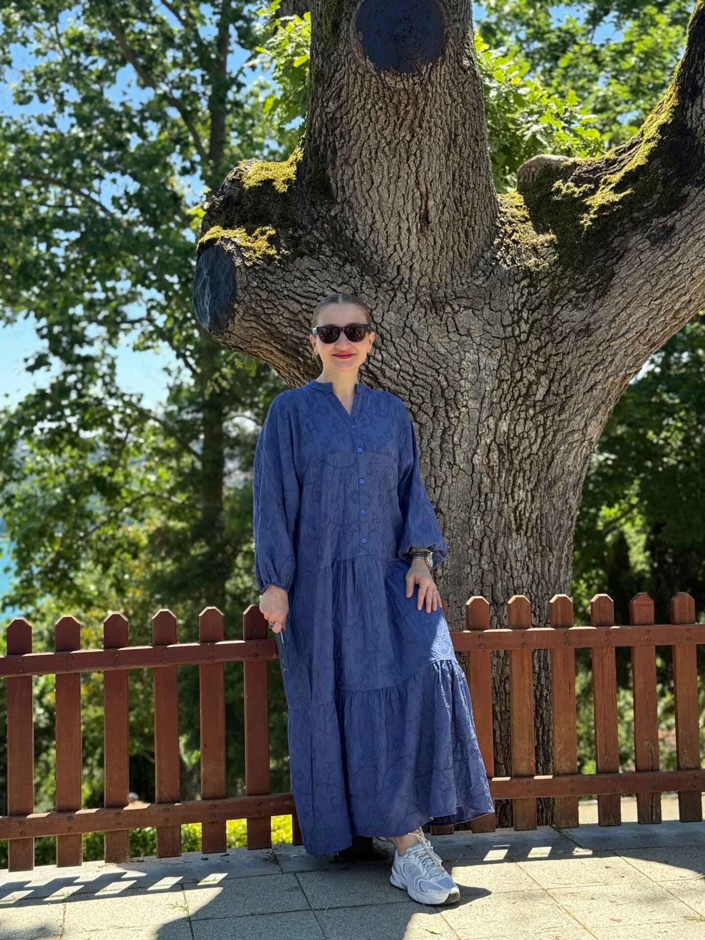 Polo Brode Patlı tensel elbise indigo