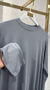 A.akay Uzun kol basic tişört gri