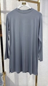 A.akay Uzun kol basic tişört gri