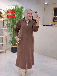 A.Akay Fermuarlı ithal kab kahve