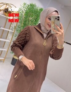 A.Akay Fermuarlı ithal kab kahve