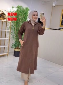 A.Akay Fermuarlı ithal kab kahve