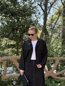 7011 tensel 2li etekli takım siyah