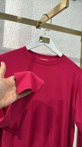 A.akay Uzun kol basic tişört Fuşya