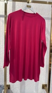 A.akay Uzun kol basic tişört Fuşya