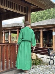 Tensel etekli takım yeşil