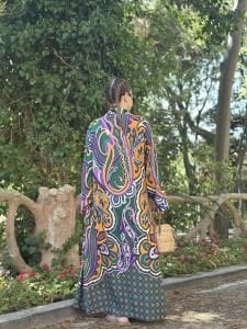 Rönesans viskon gömlek elbise