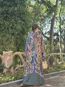 Rönesans viskon gömlek elbise