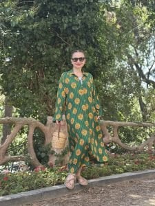 Nature viskon gömlek elbise