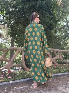 Nature viskon gömlek elbise