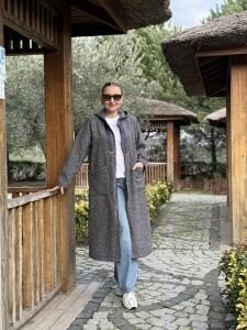 A.Akay Fermuarlı Kaşe kap laci