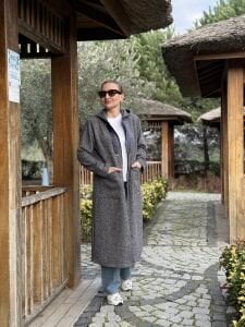 A.Akay Fermuarlı Kaşe kap laci