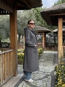 A.Akay Fermuarlı Kaşe kap laci