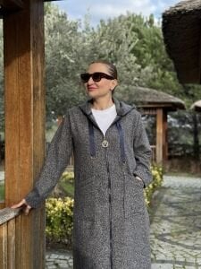 A.Akay Fermuarlı Kaşe kap laci