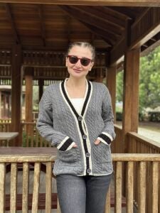 ZARA MODEL Kolej hırka gri