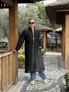 Premium ithal Rugan mont siyah