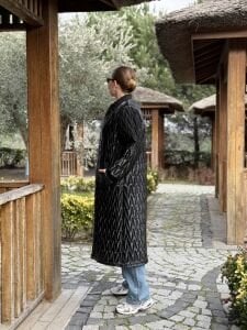 Premium ithal Rugan mont siyah