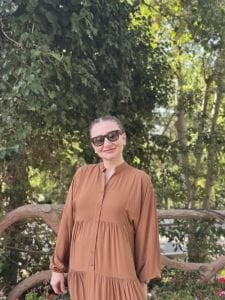 Viskon düz katleya elbise taba