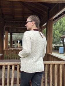 ZARA MODEL Kolej hırka krem